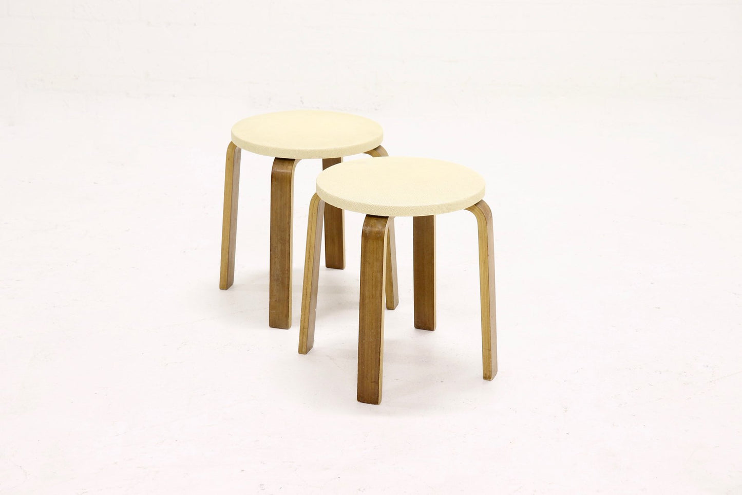 Plywood Stools by Cor Alons for Gouda den Boer, 1950s, Set of 2