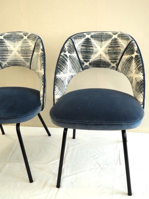 Poach Chairs in Velvet, Set of 2-TKR-1343753