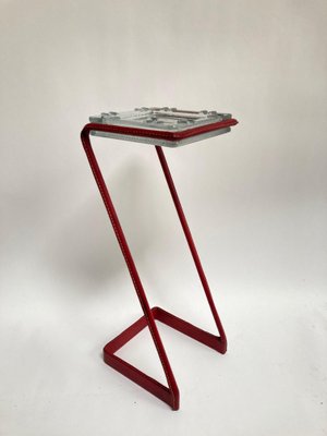 Pocket Tray on Leather Covered Stand by Jacques Adnet-VRR-1003596