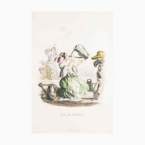 Pois de Senteur - Les Fleurs Animées Vol. - Lithograph by J.J. Grandville - 1847 1847-ZCI-757155