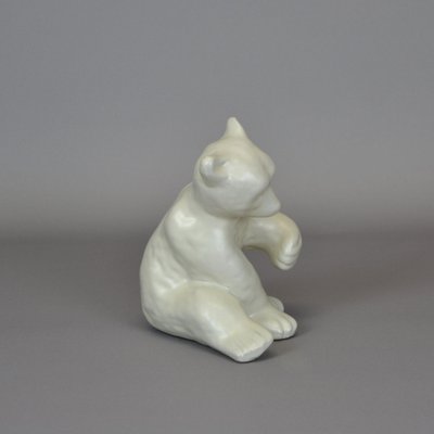 Polar Bear Figureine by Vicke Lindstrand for Upsala Ekeby, 1940s-AOU-1772687