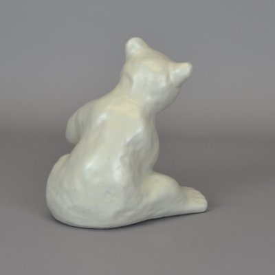 Polar Bear Figureine by Vicke Lindstrand for Upsala Ekeby, 1940s-AOU-1772687