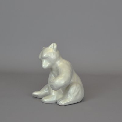 Polar Bear Figureine by Vicke Lindstrand for Upsala Ekeby, 1940s-AOU-1772687