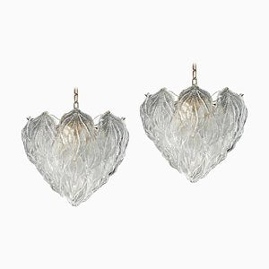 Polar Murano Glass Chandelier, Italy, 1970s, Set of 2-MBH-1032084