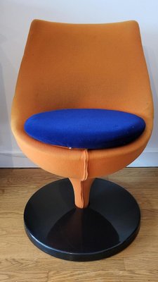 Polaris Armchair in Orange Fabric by Pierre Guariche for Meurop, 1967-QCI-1804471