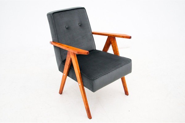 Polish Armchair & Footrest by H. Lis, 1960s, Set of 2-BXB-903586