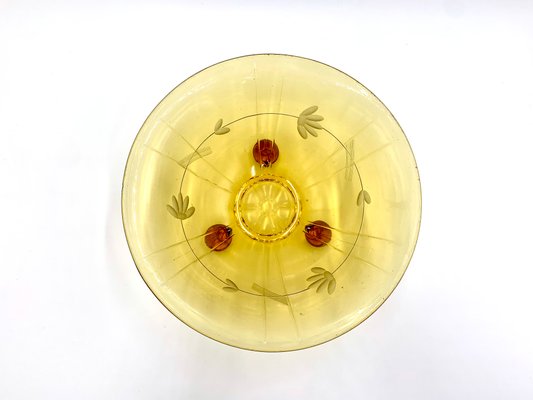 Polish Art Deco Bowl from Ząbkowice Glassworks, 1960s-BXB-1057110