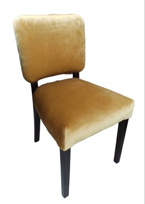 Polish Art Deco Chairs in Gold, 1930s, Set of 4-FSD-1290752