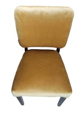 Polish Art Deco Chairs in Gold, 1930s, Set of 4-FSD-1290752