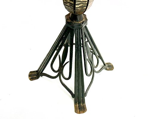 Polish Brutalist Iron Floor Lamp, 1970s-ZCY-1778072