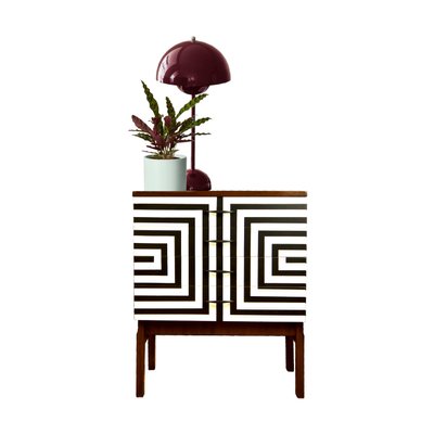 Polish Chest of Drawers with Op Art Motif, 1970s