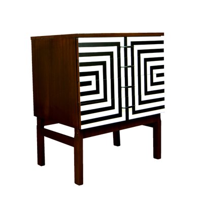 Polish Chest of Drawers with Op Art Motif, 1970s-YQY-2021880