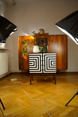 Polish Chest of Drawers with Op Art Motif, 1970s-YQY-2021880