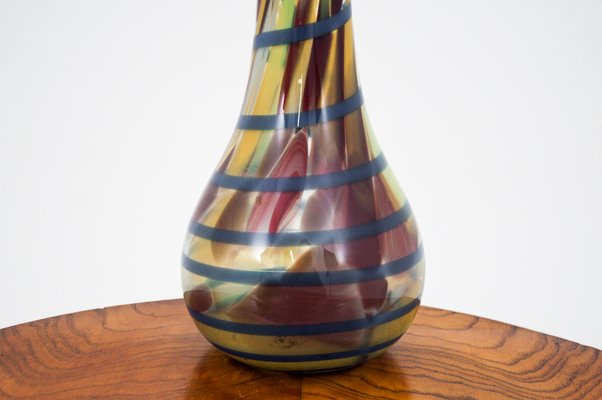 Polish Colorful Vase by Ząbkowice Glasswork, 1960s-BXB-849517