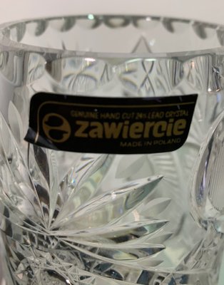 Polish Crystal Vase from Zawiercie, 1970s-IKW-846322