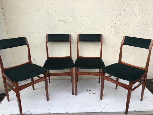 Polish Dining Chairs from Olsztyńskie Fabryki Mebli, 1960s, Set of 4-WQQ-868926