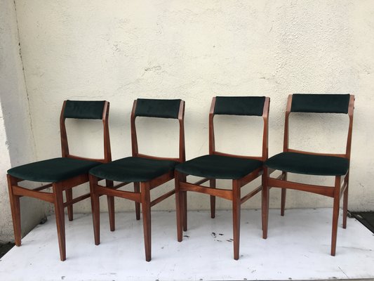 Polish Dining Chairs from Olsztyńskie Fabryki Mebli, 1960s, Set of 4-WQQ-868926