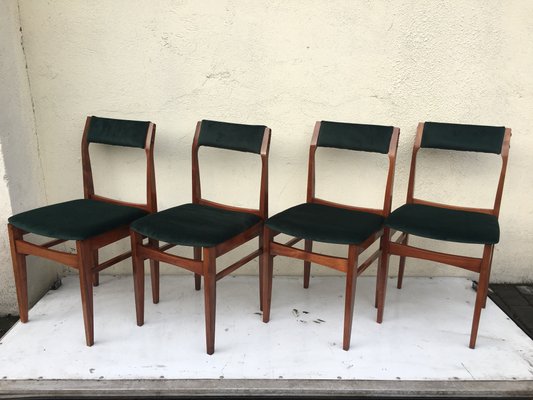 Polish Dining Chairs from Olsztyńskie Fabryki Mebli, 1960s, Set of 4-WQQ-868926