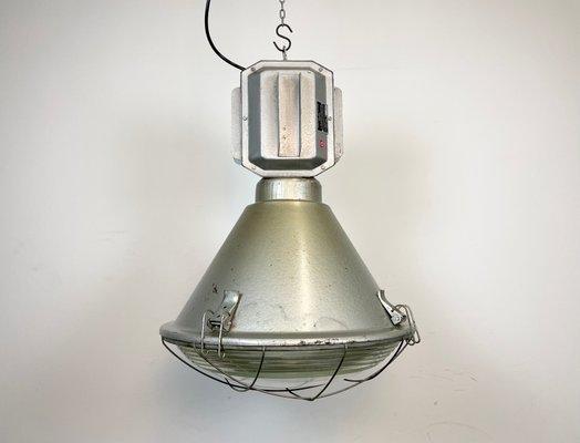 Polish Industrial Factory Ceiling Lamp with Glass Cover from Mesko, 1990s-CGF-1268366