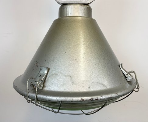 Polish Industrial Factory Ceiling Lamp with Glass Cover from Mesko, 1990s-CGF-1268366