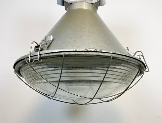 Polish Industrial Factory Ceiling Lamp with Glass Cover from Mesko, 1990s-CGF-1268366