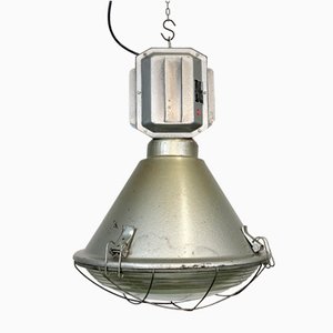 Polish Industrial Factory Ceiling Lamp with Glass Cover from Mesko, 1990s-CGF-1268366