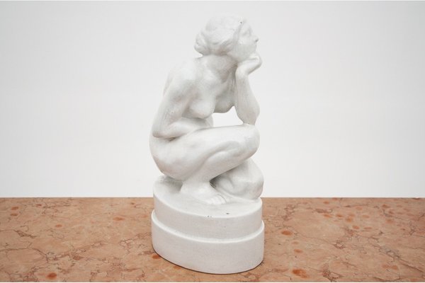 Polish Porcelain Figure of a Woman, 1980s-BXB-690796