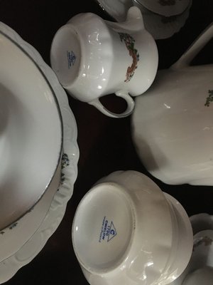 Polish Porcelain Tableware Set from Ćmielów, 1950s, Set of 30-WQQ-857453