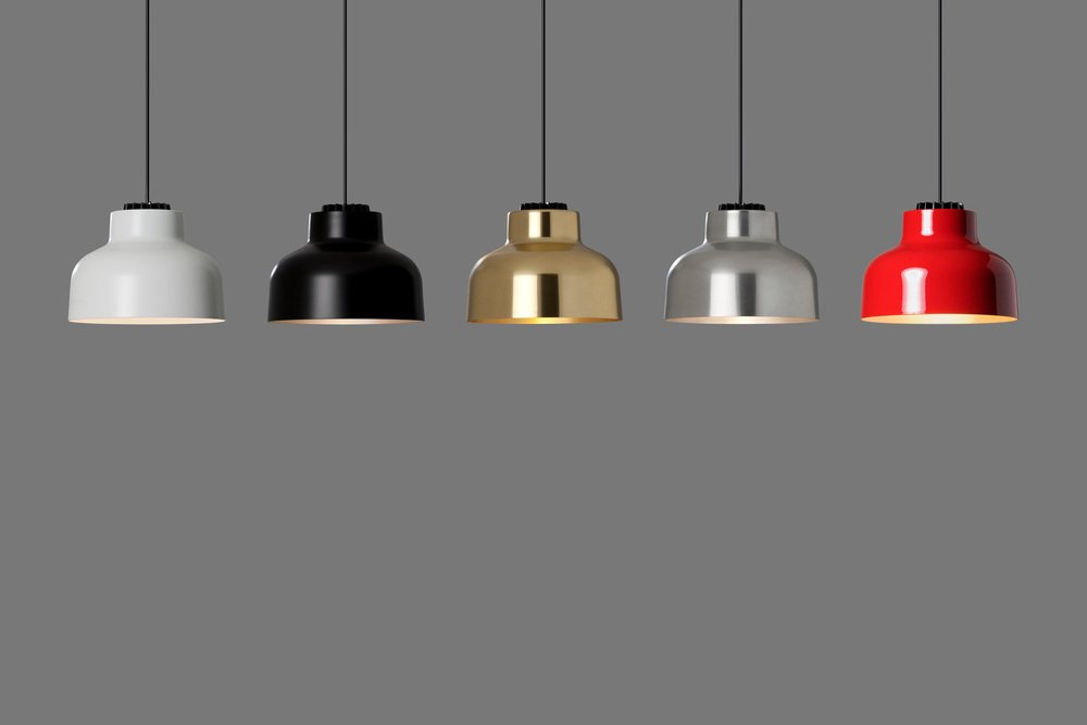 Polished Aluminum M64 Pendant Lamp by Miguel Mila