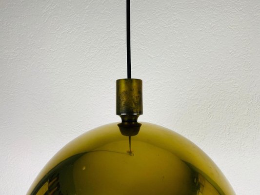 Polished Brass Pendant Lamp by Florian Schulz, 1970s-PUK-829086