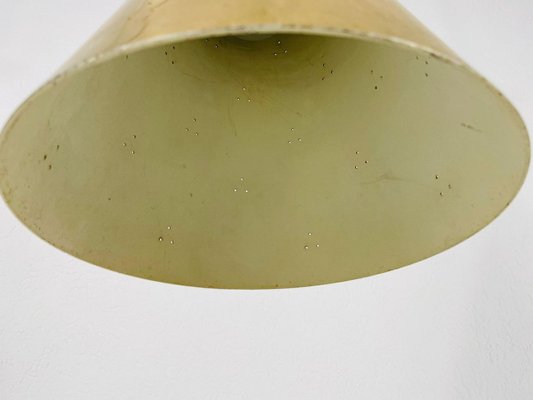 Polished Brass Pendant Lamp In the Style of Paavo Tynell, 1950s-PUK-829089