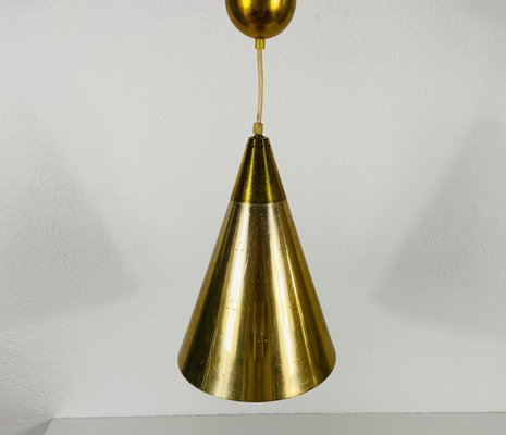 Polished Brass Pendant Lamp in the Style of Paavo Tynell, 1950s, Set of 3-PUK-1113709