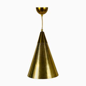 Polished Brass Pendant Lamp In the Style of Paavo Tynell, 1950s-PUK-829089