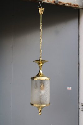 Polished Glass Lantern, Italy, 1950s-EH-823742