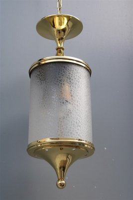 Polished Glass Lantern, Italy, 1950s-EH-823742