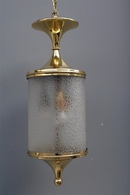 Polished Glass Lantern, Italy, 1950s-EH-823742