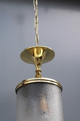 Polished Glass Lantern, Italy, 1950s-EH-823742