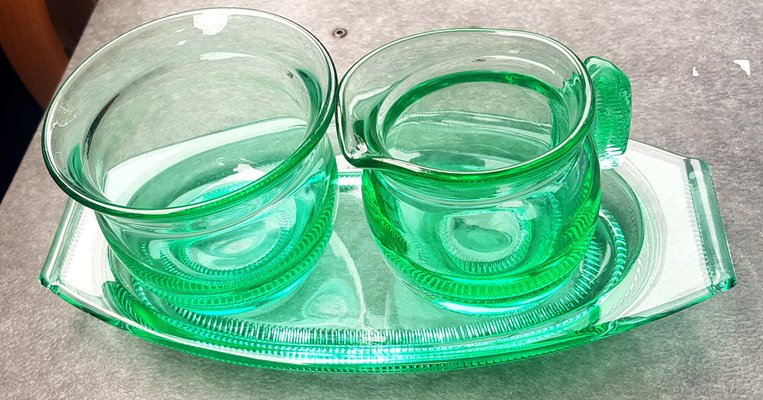 Pollux Glassware by Rudolfova, 1935, Set of 3-QDP-1721769