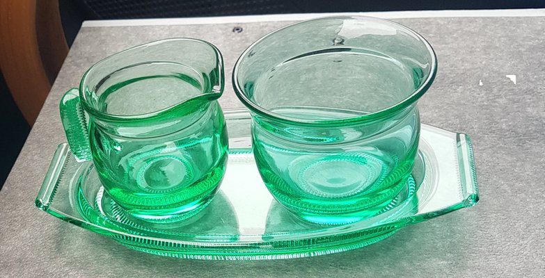 Pollux Glassware by Rudolfova, 1935, Set of 3-QDP-1721769