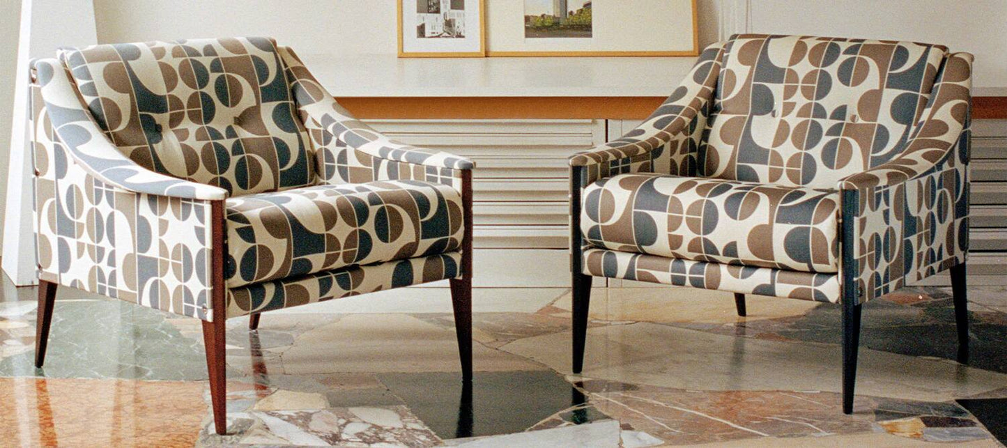 Poltrona Frau Dezza 24 Fabric Armchair by Gio Ponti