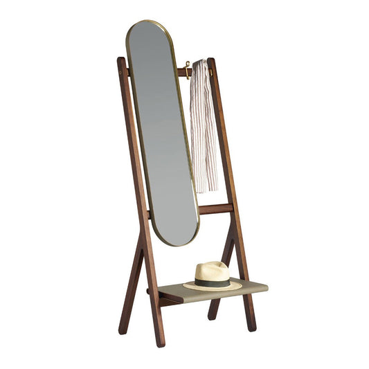 Ren - Freestanding Oval Mirror by Poltrona Frau