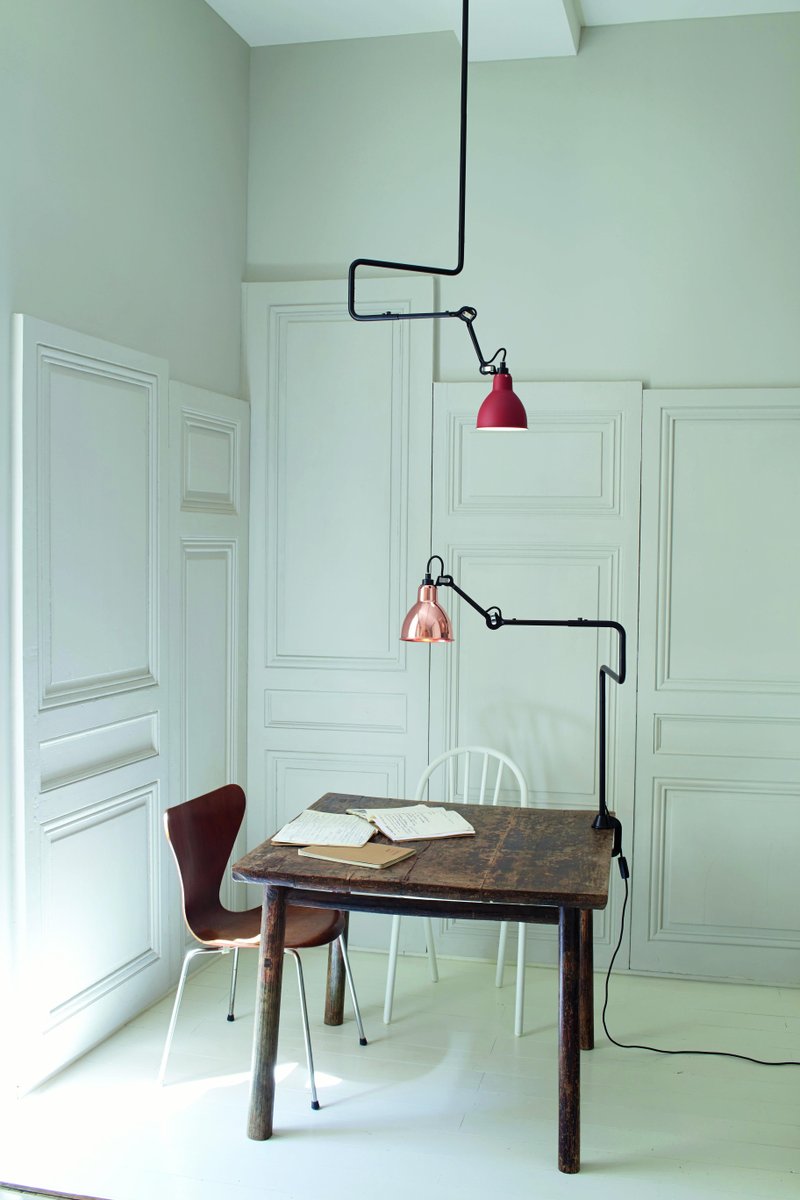 Polycarbonate Lampe Gras N° 312 Ceiling Lamp by Bernard-Albin Gras