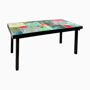 Polychrome Ceramic Coffee Table-HLV-1731360