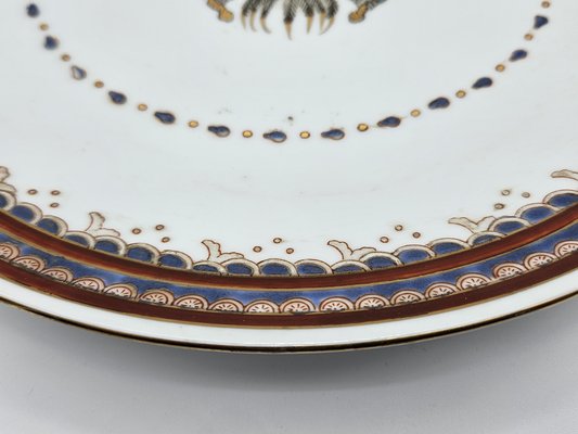 Polychrome Ceramic Dishes, Early 20th Century, Set of 2-ZUW-1802347