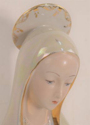 Polychrome Ceramic Madonna Sculpture, Italy, 1940s-AOL-1260669