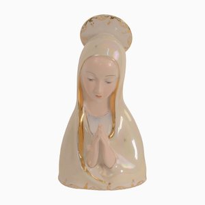 Polychrome Ceramic Madonna Sculpture, Italy, 1940s-AOL-1260669