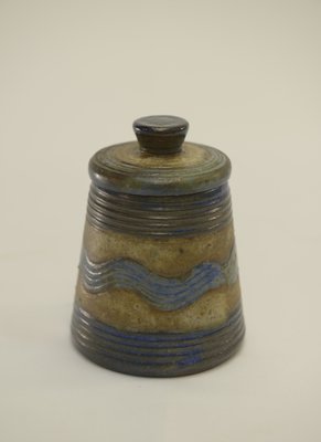 Polychrome Decorated Ceramic Pot by Dubois, 1960s-NEN-2033912