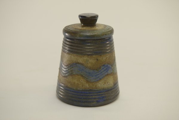 Polychrome Decorated Ceramic Pot by Dubois, 1960s-NEN-2033912