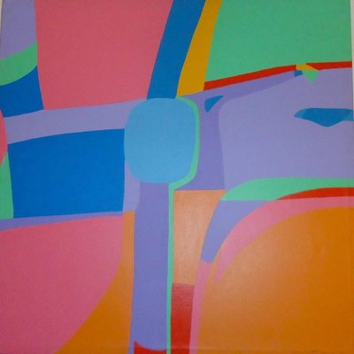 Polychrome Surface - Acrylic on Canvas by Genny Puccini - 1976 1976-ZCI-761651