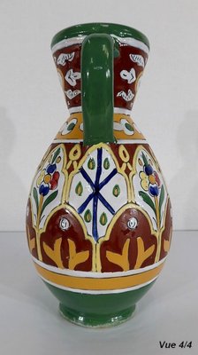 Polychrome Vase in Enamelled Earthenware, Nabeul, 1920-RVK-1261184